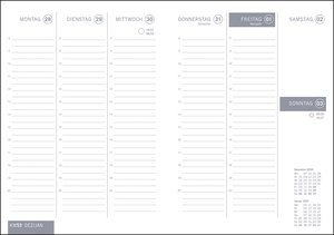 times&more Typo Kalenderbuch Kalender 2021