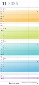 Bunte Wochen Planer für 2 2026