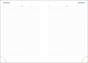 Cheftimer A5 mit Wochenkalender 2024. Goldener Terminkalender in Aluoptik. Buch-Kalender mit Eckperforation und Spiralbindung. Taschenkalender 2024 zum Planen von Terminen.