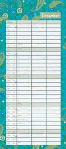 Tapetenwechsel 2025 - Kalender für zwei - Notizkalender - Partner-Planer - Format 22 x 49,5 cm