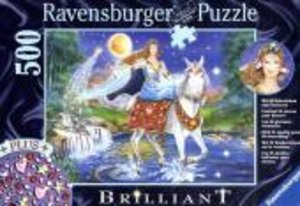Ravensburger 14941 - Fee im Mondschein, 500 Teile Brilliant Puzzle