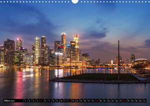 Städte Südostasiens - Singapur & Kuala Lumpur (Wandkalender 2023 DIN A3 quer)