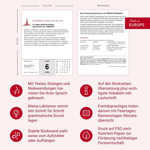Französisch Sprachkalender 2026