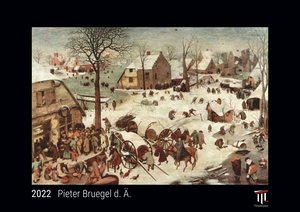 Pieter Bruegel d. Ä. 2022 - Black Edition - Timokrates Kalender, Wandkalender, Bildkalender - DIN A4 (ca. 30 x 21 cm)