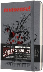 Moleskine 18 Monate Wochen Notizkalender 2020/2021 Pocket/A6, Alice im Wunderland, Kaninchen