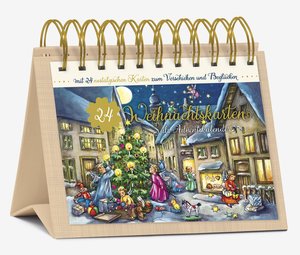 Tisch-Adventskalender \"24 Nostalgische Weihnachtskarten\"