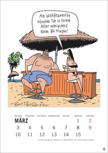 Peter Butschkow: Cartoon-Kracher Halbmonatskalender 2025