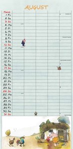 Janosch 2025 Familienplaner - Familien-Timer - Termin-Planer - Kinder-Kalender - Familien-Kalender - 22x45