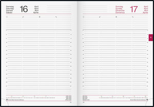 Tageskalender Modell Conform 2023, Baladek-Einband schwarz