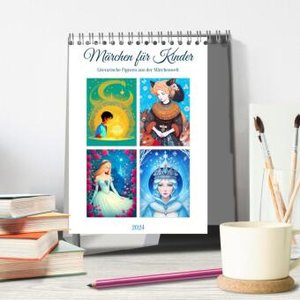 Märchen für Kinder (Tischkalender 2024 DIN A5 hoch), CALVENDO Monatskalender