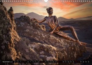 Naturwesen - Bodypainting Körperlandschaften (Wandkalender 2023 DIN A3 quer)