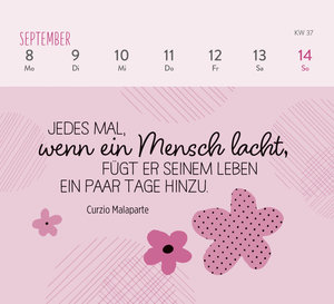 Mini-Wochenkalender 2025: Ein kleines Lächeln für jeden Tag