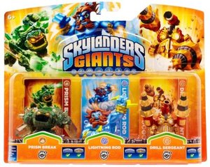 Skylanders Giants - Triple Pack E - Prism Break, Lightning Rod, Drill Sergeant