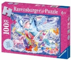 Ravensburger Kinderpuzzle - 13928 Die schönsten Einhörner - Einhorn-Puzzle für Kinder ab 6 Jahren, mit 100 Teilen im XXL-Format, mit Glitzer