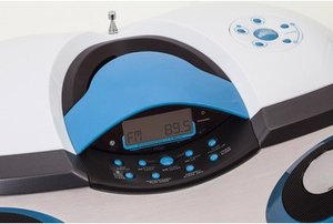 CD-Radio CD54, Top-Lader, weiss/blau