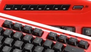 Mad Catz S.T.R.I.K.E. 3 Gaming-Keyboard, Spieletastatur, rot