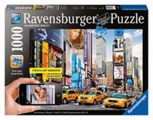 Ravensburger 19306 - Buntes Treiben am Times Square, 1000 Teile Augmented Reality Puzzle