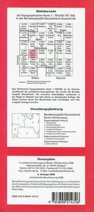Topographische Karte Baden-Württemberg Villingen-Schwenn