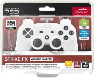 STRIKE FX Wireless Gamepad - für PS3/PC, glossy white