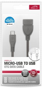 OTG Data-Kabel (micro-USB auf USB), schwarz