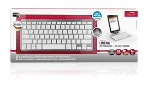 LIBERA Keyboard - Bluetooth for Tablet PCs, silver-white