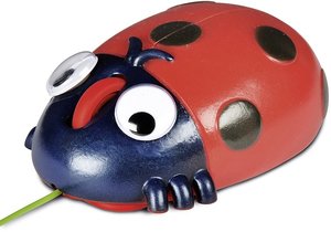 FUNNY FARM Mouse USB, FOR KIDS, 3-Tasten-Maus, ladybird
