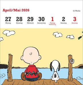 Peanuts Premium-Postkartenkalender 2026