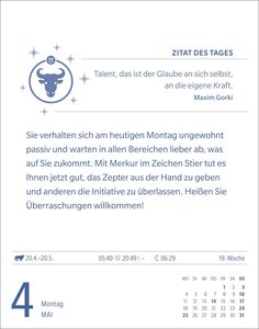 Stier Sternzeichenkalender 2026
