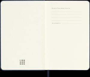 Moleskine 12 Monate Wochen Notizkalender 2024, Pocket/A6, Saphir