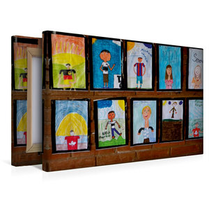 Premium Textil-Leinwand 45 cm x 30 cm quer Ein Motiv aus dem Kalender Kinderbilder \"Das bin ich\"