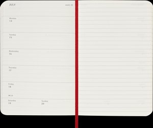Moleskine 18 Monate Wochen Notizkalender 2024/2025, Pocket/A6