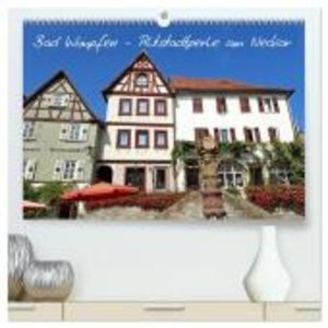 Bad Wimpfen - Altstadtperle am Neckar (hochwertiger Premium Wandkalender 2024 DIN A2 quer), Kunstdruck in Hochglanz