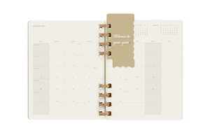 Moleskine 12 Monats Life Kalender Mit Spiralbindung 2023 XL, Wochen-Monatskalender, Hard Cover, Crush Olive