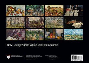 Ausgewählte Werke von Paul Cézanne 2022 - Black Edition - Timokrates Kalender, Wandkalender, Bildkalender - DIN A4 (ca. 30 x 21 cm)