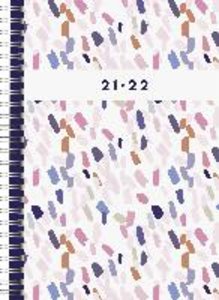 Wochenkalender Confetti, A5,  18 Monate 2021-2022, Grafik-Einband