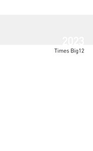 Buchkalender Times Big12 Einlage 2023