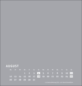 Bastelkalender 2024 Premium silbergrau mittel. Blanko-Kalender zum Basteln mit extra Titelblatt für eine persönliche Gestaltung. Foto- und Bastelkalender 2024.