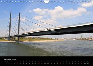 Von Ufer zu Ufer, Wege über den Rhein in Düsseldorf (Wandkalender 2023 DIN A4 quer)