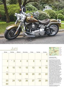 Motorräder & Routen 2025 - Broschürenkalender - mit Schulferientabelle - Format 42 x 29 cm