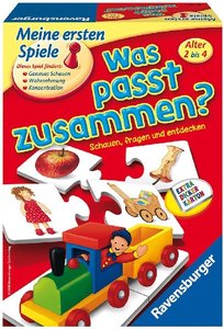 Ravensburger 21402 - Was passt zusammen? - Puzzelspiel für Kinder, Bildpaare zuordnen für 1-4 Spieler ab 2 Jahren