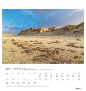 St. Peter-Ording und die Halbinsel Eiderstedt Postkartenkalender 2026