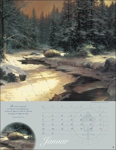 Thomas Kinkade: Land im Licht Kalender 2023. Kunstvoller Wandkalender mit idyllischen Gemälden und Bildzitaten. Einzigartiger Kunst-Kalender. 34x44 cm. Hochformat