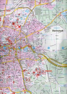 Falk Stadtplan Extra Darmstadt 1:17.500