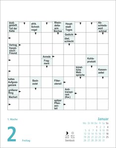 Stefan Heine Kreuzworträtsel Tagesabreißkalender 2026