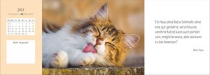 Katzen Premium-Tischplaner 2026 - Der literarische Wochenkalender mit Zitaten