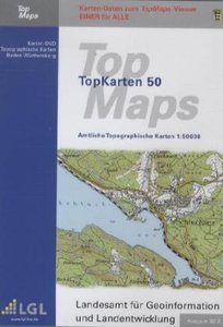 TopMaps Baden-Württemberg 1 : 50.000 2012, DVD-ROM