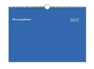 Monatsplaner Ringbuch 2022 - Bürokalender 29,7x21 cm - Jahresüberblick - Ringbindung - viel Platz für Notizen - Alpha Edition
