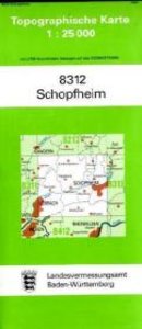 Topographische Karte Baden-Württemberg Schopfheim