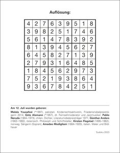 Sudoku Tagesabreißkalender mit täglichen Rätseln. Tageskalender zum Abreißen für Rätselfreunde. Aufstellkalender 2023: Rätselspaß mit dem Abreißkalender für jeden Tag.