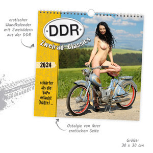 Trötsch Erotikkalender DDR Zweirad-Classics 2024 - schärfer als die VOPO erlaubt (hätte)